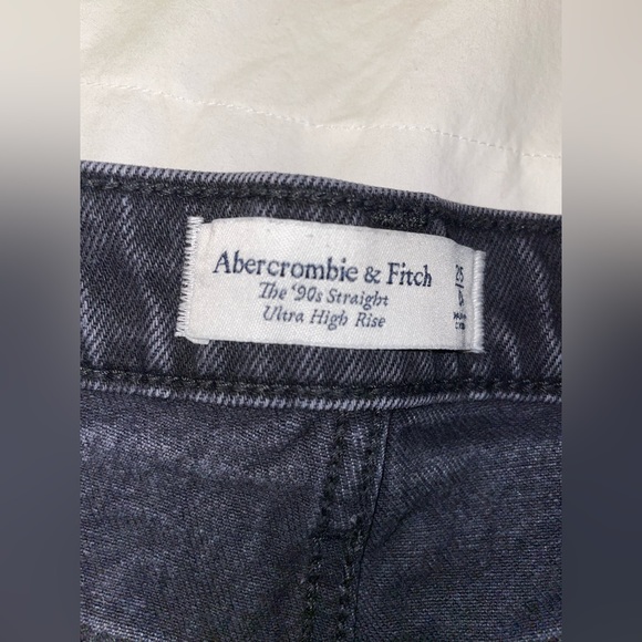 Abercrombie and fitch 90s ultra high rise black denim - Picture 4 of 4